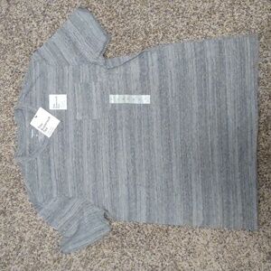 Sonoma Super Soft Tee Short Sleeve Shirt Gray Stripe Mens Sz M NWT